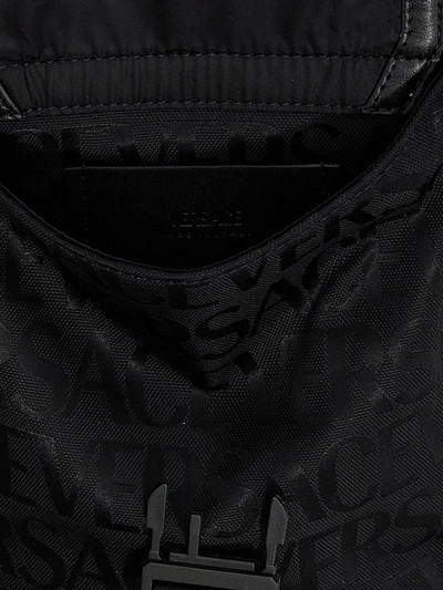 Shop Versace ' Allover' Crossbody Bag In Black