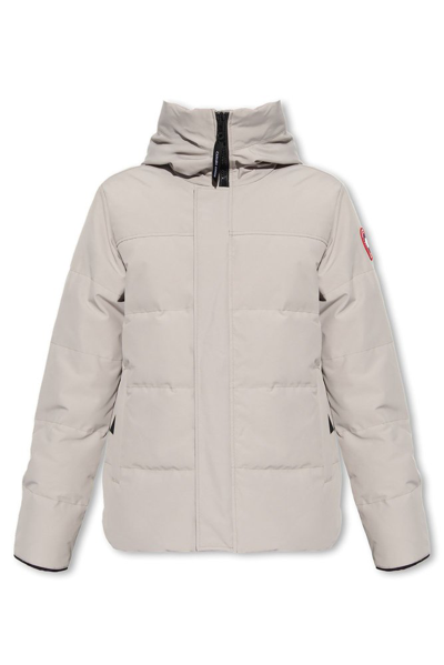 Shop Canada Goose Macmillan Hooded Down Jacket In Grey