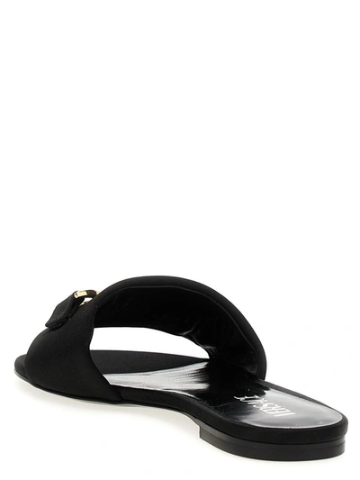 Shop Versace 'medusa' Sandals In Black