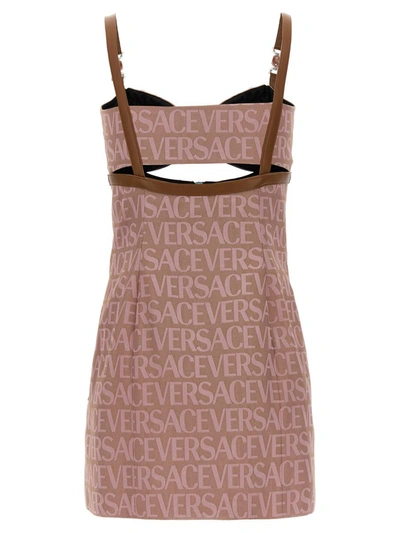 Shop Versace ' Allover' La Vacanza Capsule Dress In Pink