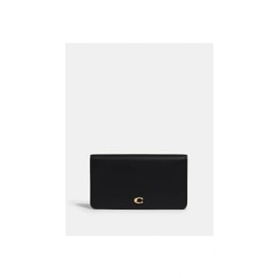 Shop Coach Black Slim Foldover Wallet