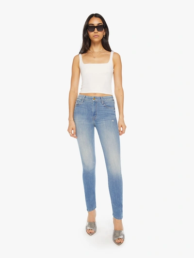 Shop Mother The Looker Shake Well Jeans In Light Blue