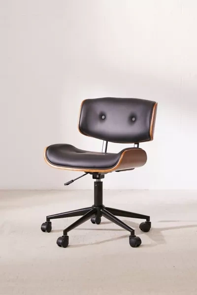 Shop Urban Outfitters Lombardi Adjustable Desk Chair In Black At