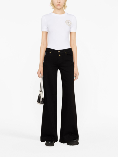 Versace Jeans Couture Logo-printt-shirt In White