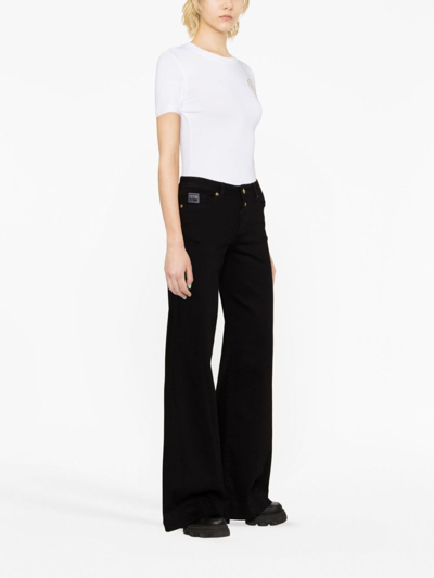 Versace Jeans Couture Logo-printt-shirt In White