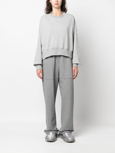 Nike Phoenix Fleece Sweatshirt In Gray In 灰色