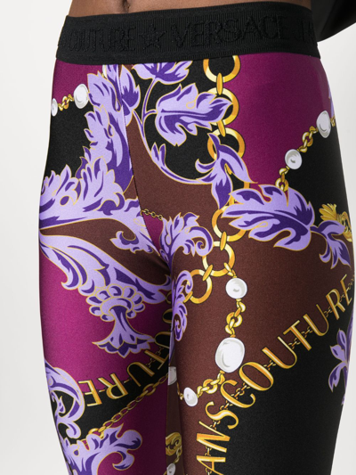BAROQUE COUTURE-PRINT CYCLING SHORTS