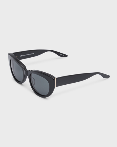 Shop Barton Perreira Coquette Acetate Cat-eye Sunglasses In Coquette Black Go