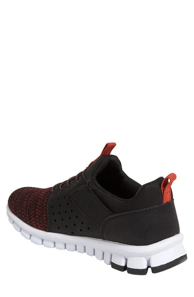 Shop Deer Stags Betts Perforated Sneaker In Black/red