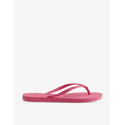 Shop Havaianas Women's Ciber Pink Slim Rubber Flip-flops