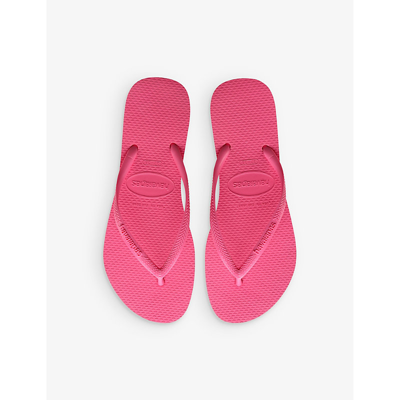 Shop Havaianas Women's Ciber Pink Slim Rubber Flip-flops