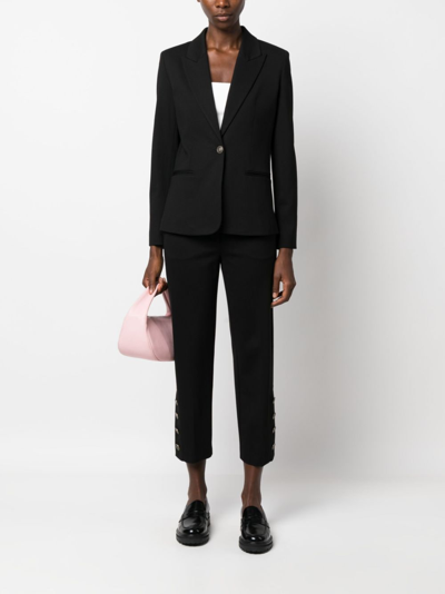 Twinset Logo-buttons Single-breasted Blazer In Black