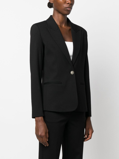 Twinset Logo-buttons Single-breasted Blazer In Black