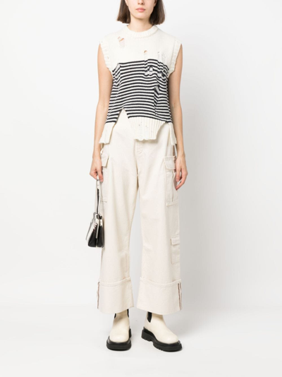 3x1 High-waist Wide-leg Jeans In Neutrals