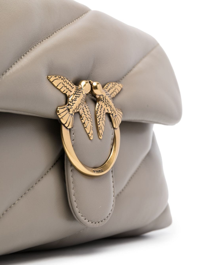 Pinko Classic Love Puff Shoulder Bag In Neutral