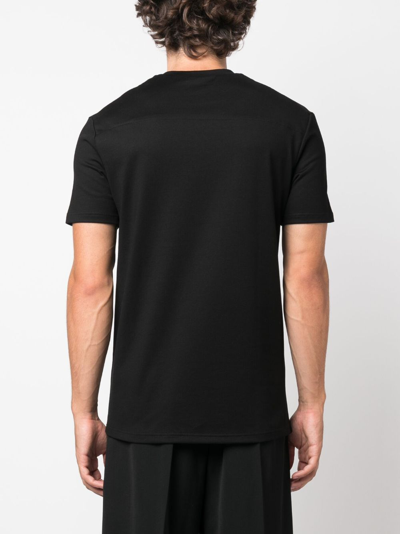 Jil Sander Logo-plaque Jersey-knit T-shirt In Black