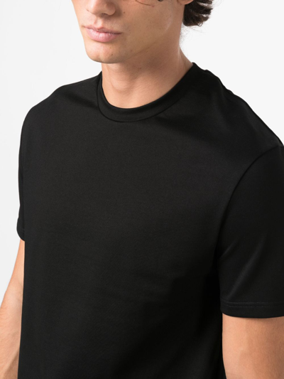 Jil Sander Logo-plaque Jersey-knit T-shirt In Black