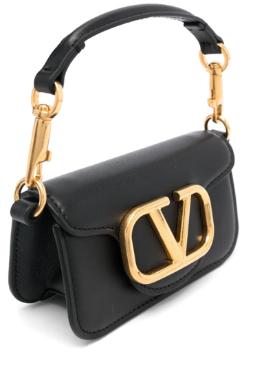 Shop Valentino Micro Locò Mini Bag In Black