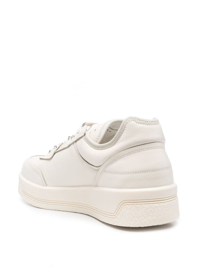 Shop Oamc Cosmos Cupsole Low-top Leather Sneakers In White