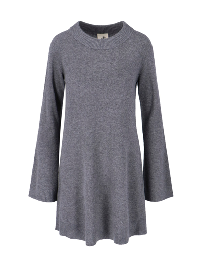Shop The Garment "como Raglan" Mini Dress In Gray