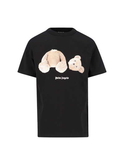 Shop Palm Angels Classic 'bear' T-shirt In Black  