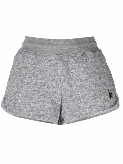 Shop Golden Goose Stretch Cotton Shorts In Gray