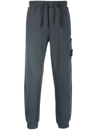 Shop Stone Island Track Pants In Gray
