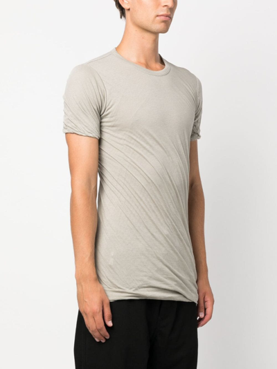 Rick Owens Off-white Double T-shirt In Grau