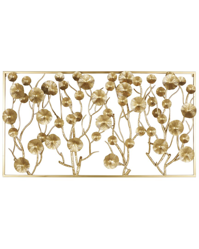 Peyton Lane The Novogratz Floral Dimensional Wall Decor In Gold