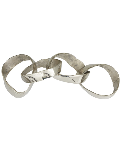 Shop The Novogratz Decorative Chain Sculpture In Silver