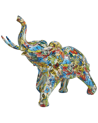 Shop The Novogratz Decorative Elephant Sculpture In Multicolor
