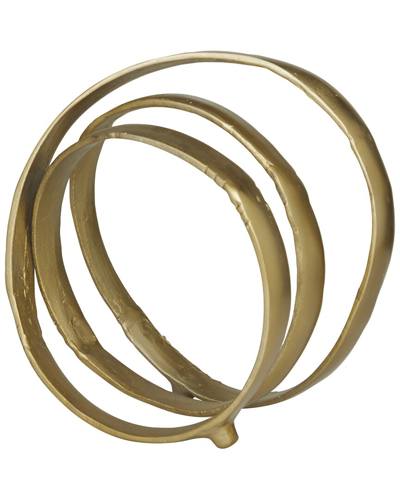 Peyton Lane Abstract Looped Sculpture In Gold