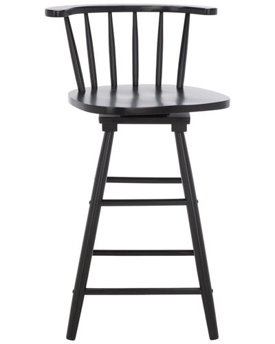 Shop Safavieh Ray Swivel Counter Stool In Black