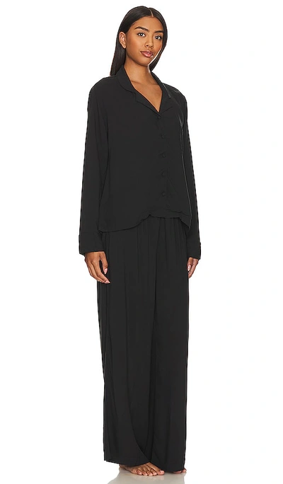 Shop Bluebella Tarcon Long Pajama Set In Black