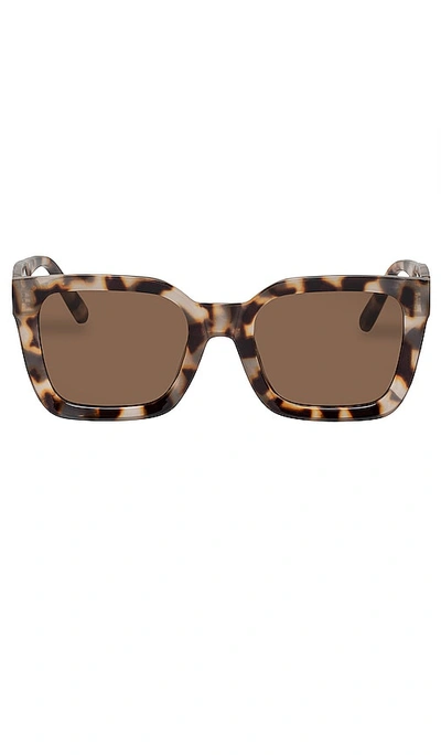 Shop Aire Abstraction Sunglasses In Brown