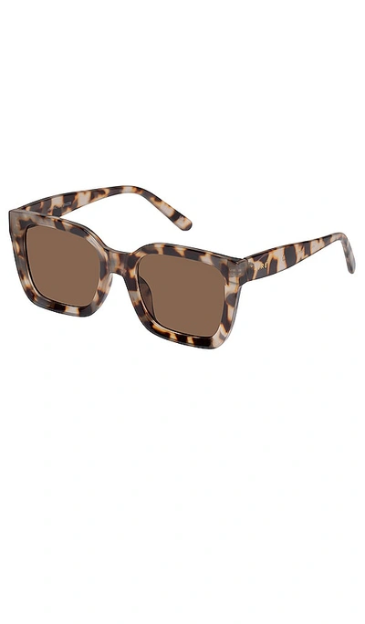 Shop Aire Abstraction Sunglasses In Brown