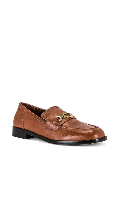 Shop Larroude Patricia Loafer In Brown