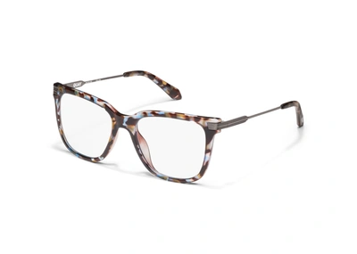 Shop Quay Wired Remixed Medium Rx In Blue Tortoise,clear Rx