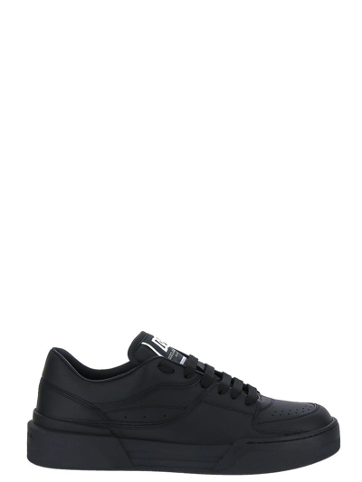 Shop Dolce & Gabbana New Roma Sneakers In Black