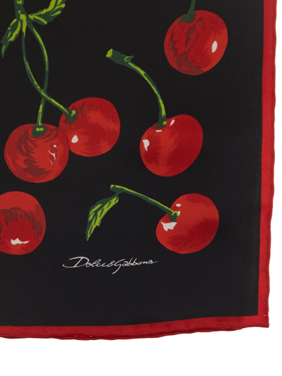Shop Dolce & Gabbana Cherry Print Scarf