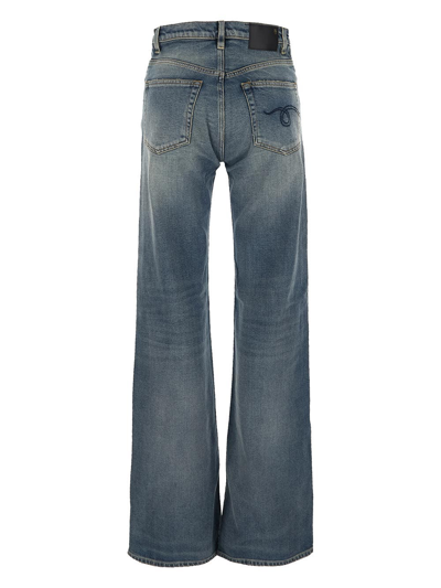 Shop R13 Jane Flared Jeans In Blue