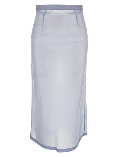 Shop Maison Margiela A-line Midi Skirt In Grey