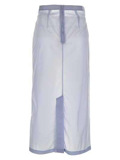 Shop Maison Margiela A-line Midi Skirt In Grey