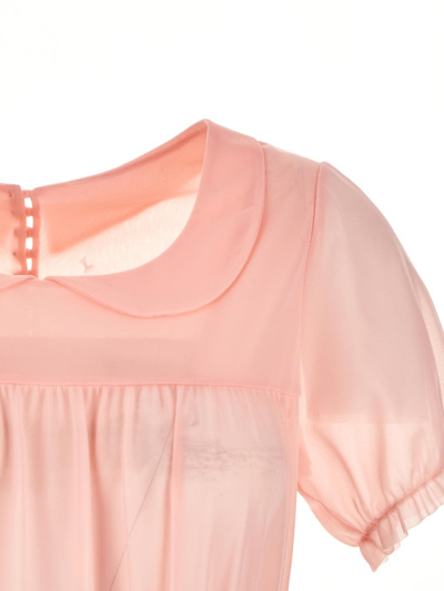 Shop Maison Margiela Sheer Bodysuit In Pink