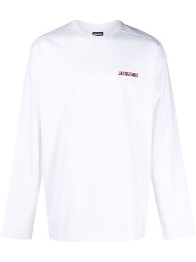 Shop Jacquemus Le T-shirt Pavane Cotton T-shirt - Men's - Cotton In Weiss