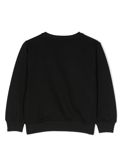 Versace Medusa-head Print Cotton Sweatshirt In Black