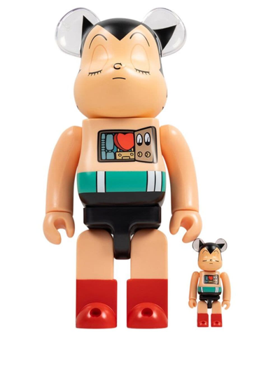 Shop Medicom Toy X Astro Boy Sleeping Ver.be@rbrick 100% And 400% Figure Set In Multicolour