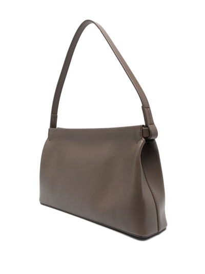 Shop Aesther Ekme Sway Top-handle Leather Bag In Grey