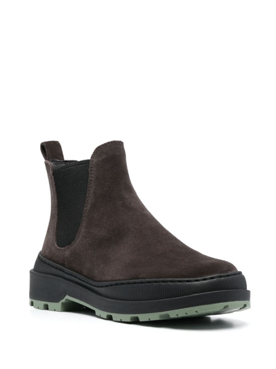 Shop Camper Brutus Trek Ankle Suede Boots In Brown