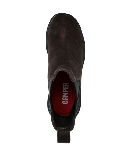 Camper Brutus Trek Ankle Suede Boots In Brown